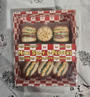 Boston Warehouse BBQ Mini Ceramic Salt & Pepper Shakers Set of 6 Burger & Dog — photo 1