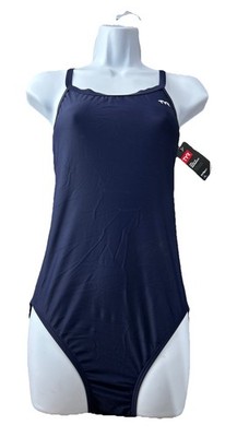 TYR Tyreco Women's Diamond Fit Swimsuit 38 Swimming Blue One Piece Msrp $69.99