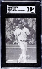 1939 Barry Bonds Serial # /46 2004 Exhibits Black & White SGC 10 Flawless POP 1!