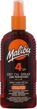 Malibu Low Protection Water Resistant Non-Greasy Dry Oil Sun Spray SPF 4, 200ml 55.70 per litre