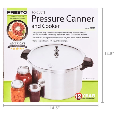 Presto 16 Quart Schnellkochtopf und Herd 01745 - Bild 11 von 11