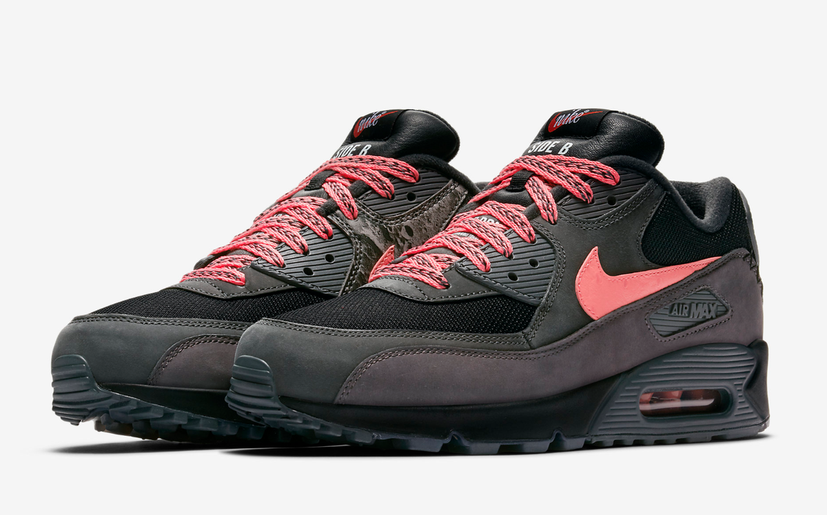 Nike Air Max 90 Premium Mixtape Side B Black Pink UK 10 US 11 45