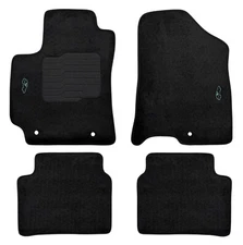 Carpet Floor Mats For 2024 2025 Hyundai Kona Front & Rear Black ecoMats