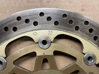 1990 Kawasaki Ninja ZX7 Right Front brake rotor, OEM straight #12