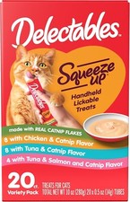Hartz Delectables Squeeze up Catnip Variety Pack, Creamy Squeezable Puree,