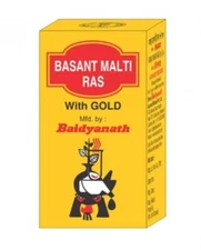 Baidyanath Basant Malti Ras with Gold 25 Tabs,Pack of 2,  General weakness