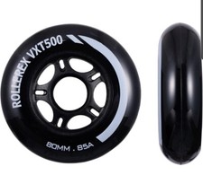 Rollerex VXT500 Inline Skate Wheels Black 2-p...
