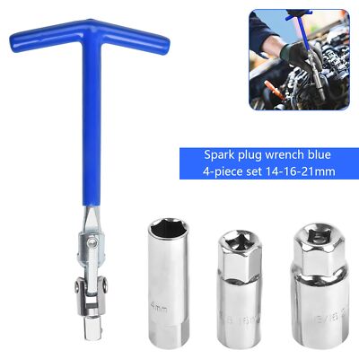 Zündkerzen-Schlüssel für Zündkerzen 14 mm 16 mm 21 mm Satz PKW Motorrad 4-tlg.
