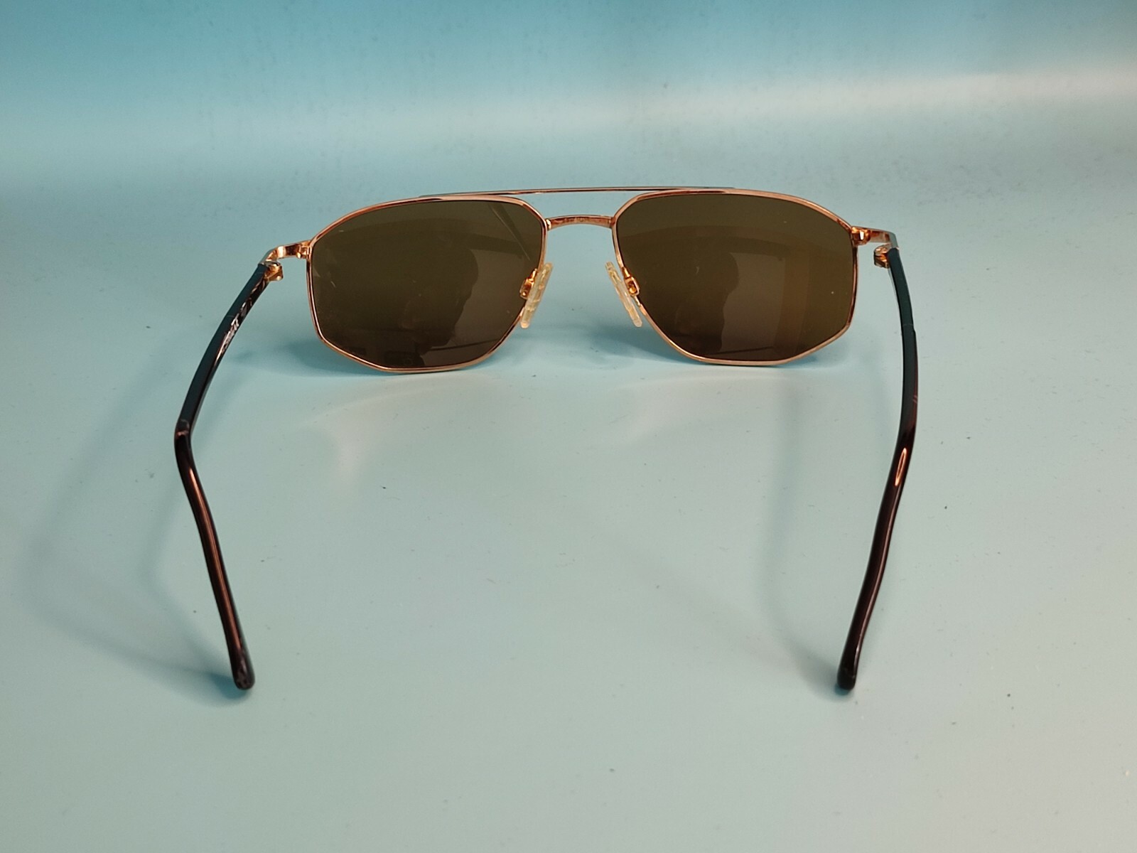 VINTAGE SILHOUETTE RECTANGULAR PILOT SUNGLASSES G… - image 9