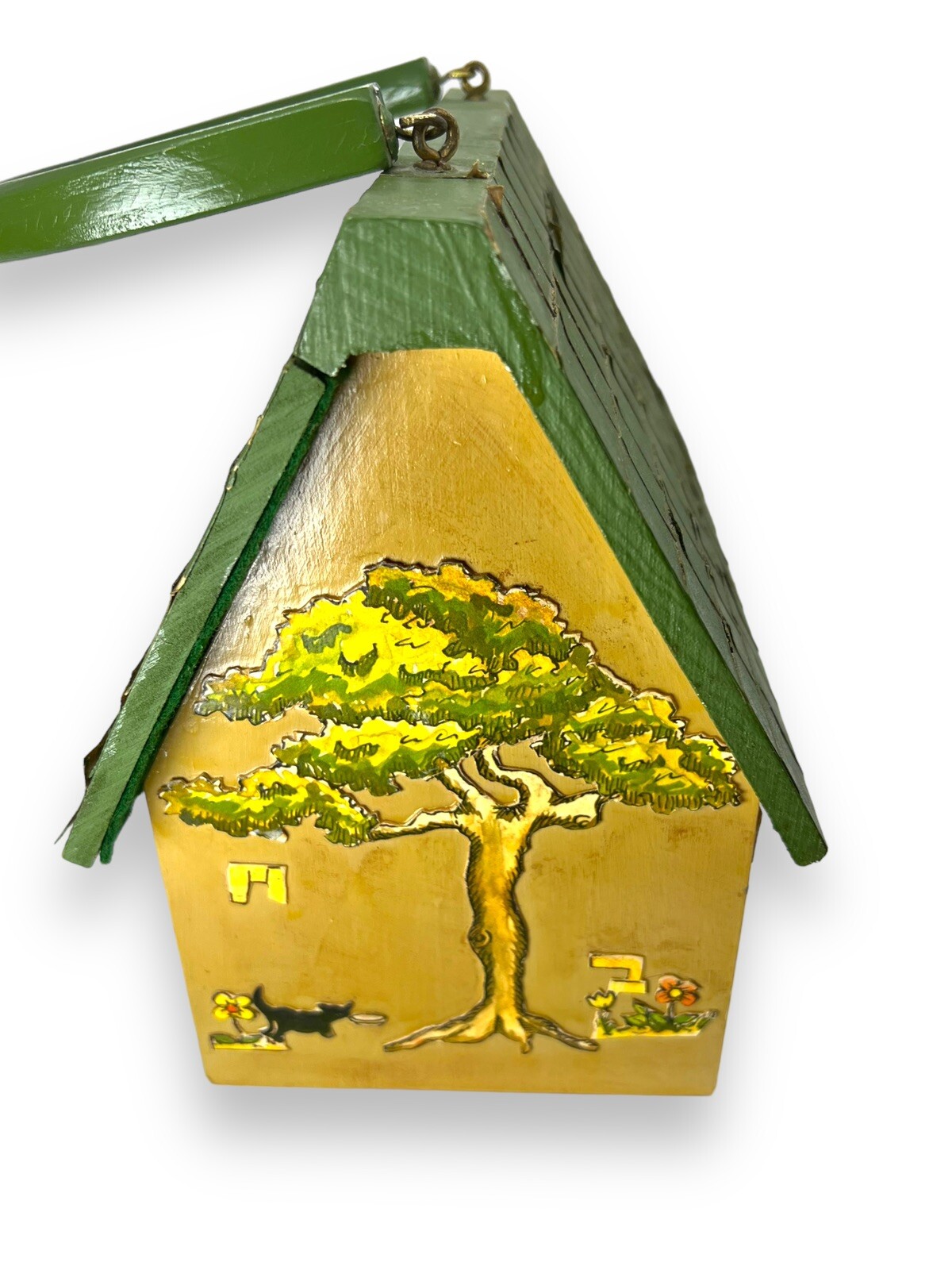 rare 1970’s vintage ice cream parlor wood purse paint… Gem