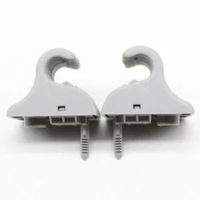 2Pcs Gray Sun Visor Buckle Bracket Clip Holdor Hook For Hyundai Sonata 2006-2008