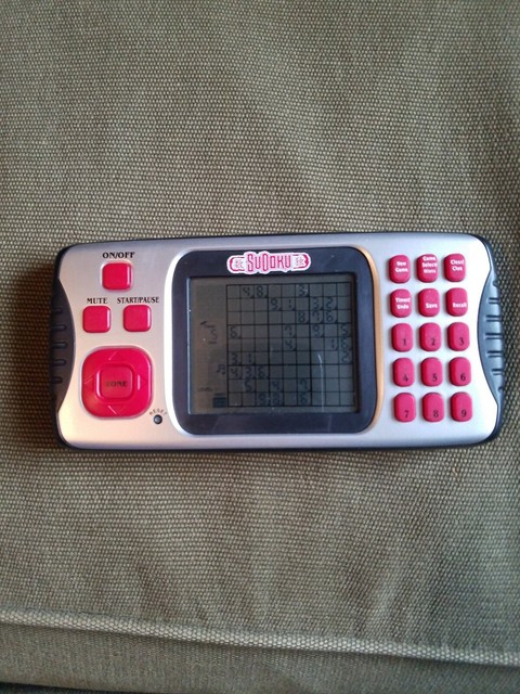 Electronic SuDoku Handheld Game Over 16000 Puzzles 4 Skill Levels EBay