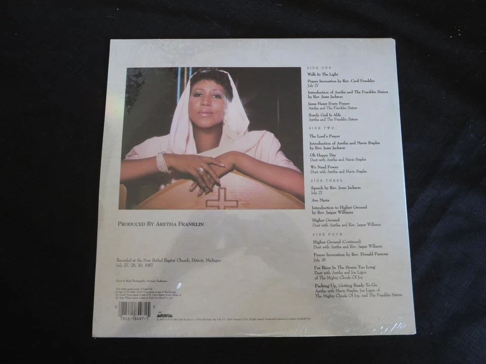 ARETHA FRANKLIN, One Lord, One Faith, One Baptism USA New Sealed 2LP FREE SHIP - Image 2 of 2