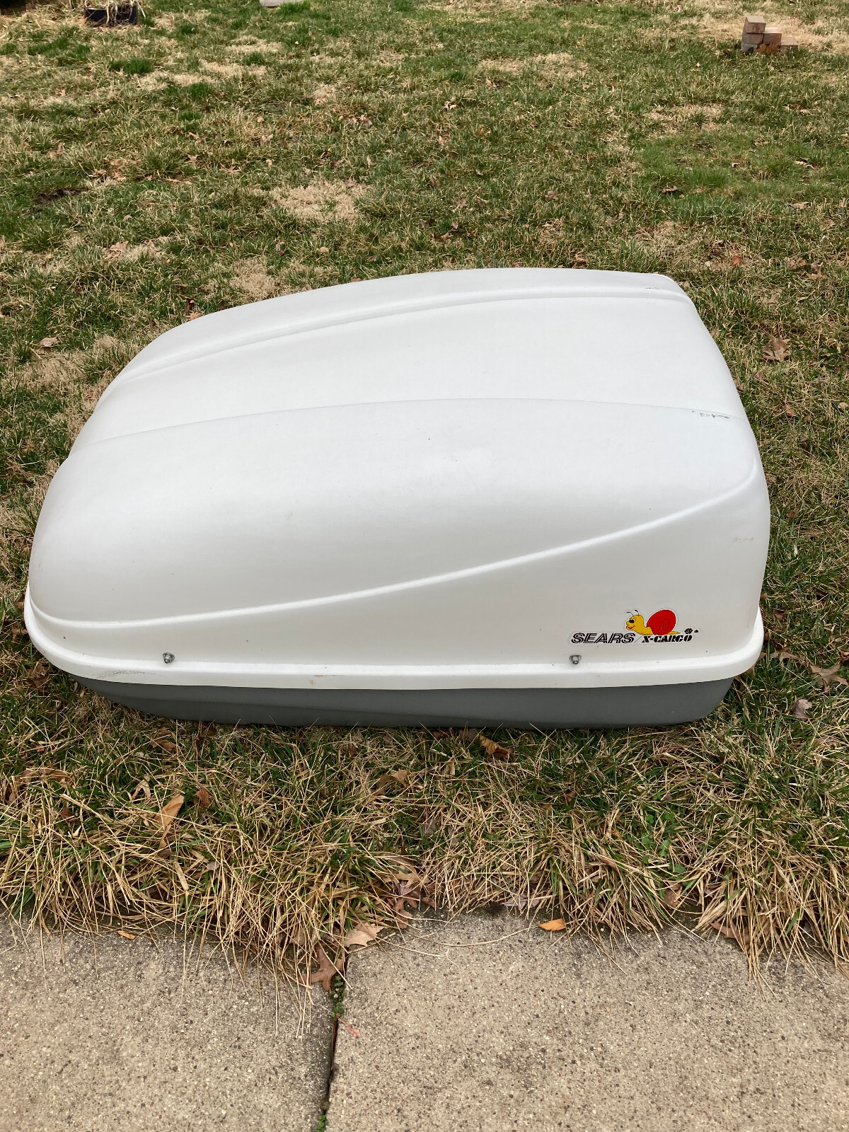 sears x cargo carrier car topper original travel storage compartment