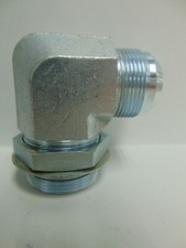EATON AREOQUIP 1-1/2" X 1-1/4" JIC TO NPT 90 DEG HYD HOSE CONNECTOR 2062-24-20S