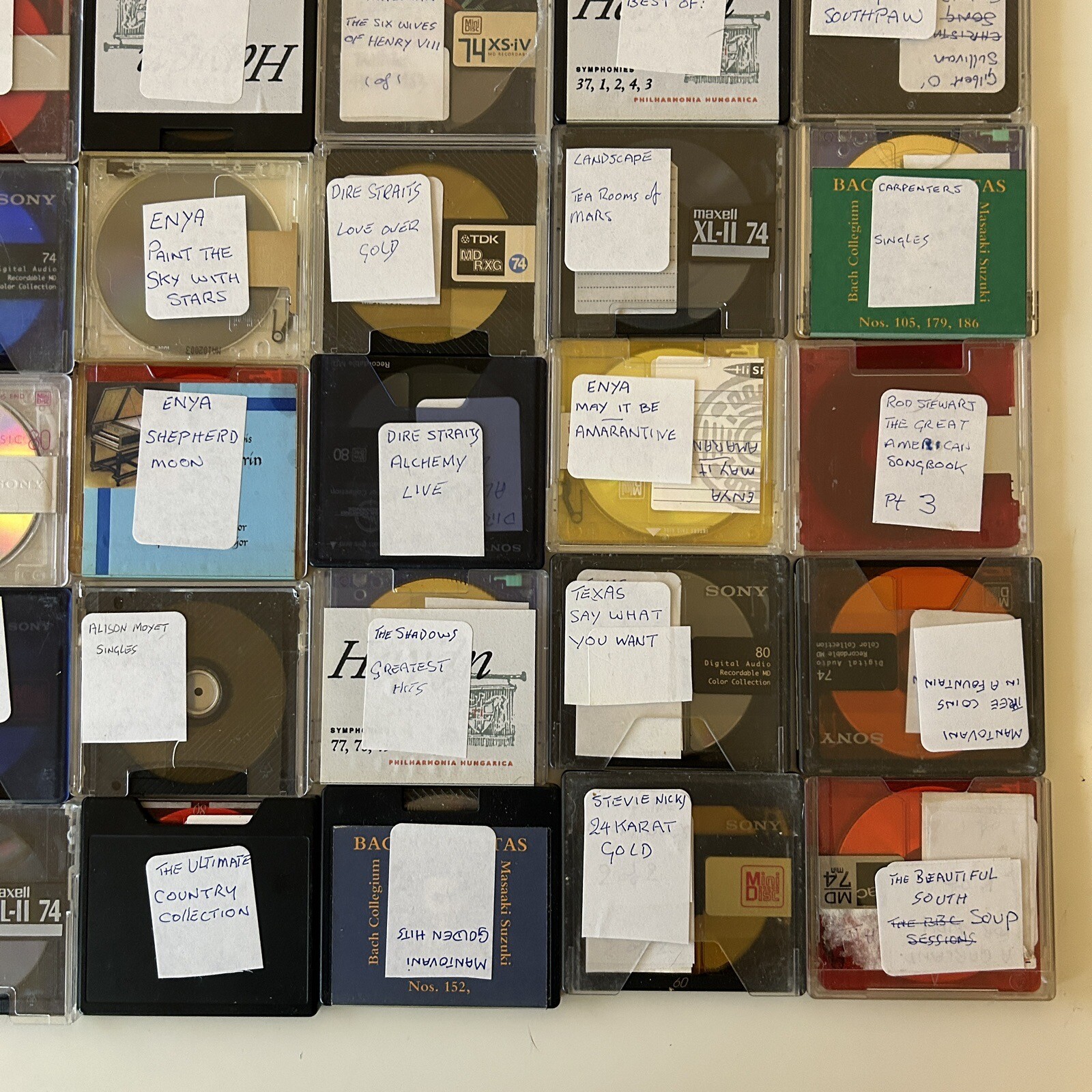 50 x Recordable Mini Discs (74 And 80) Various Music TDK SONY MAXWELL