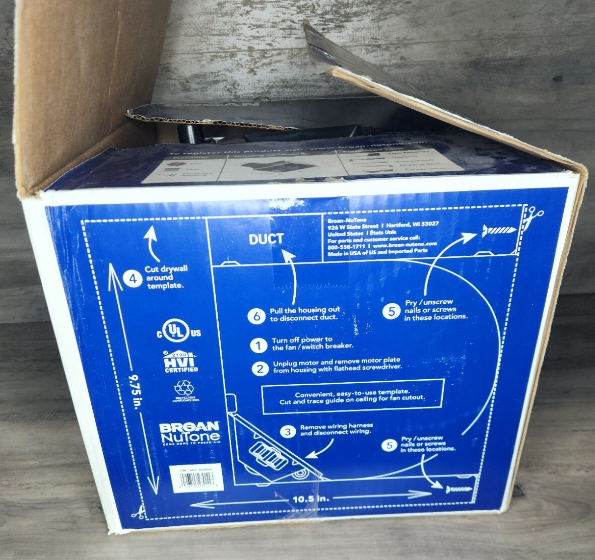 BROAN 80 CFM Bath Fan CST80SLW 0.8 Sones w/ Dimmable LED Light. Free