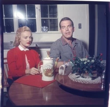 Fred MacMurray June Haver 1950's Photo Shoot Original 2.25 x 2.25 Transparency