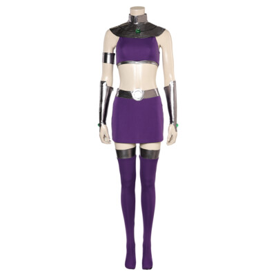Teen Titans Superhero Starfire Koriand'r Cosplay Costume Outfit Skirt Vest Dress