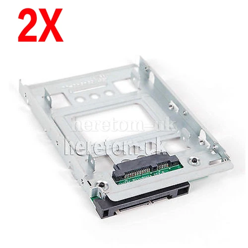 2pcs 2.5" to 3.5" Adapter SAS SATA SSD HDD 654540-001 Tray Caddy N54L N40L N36
