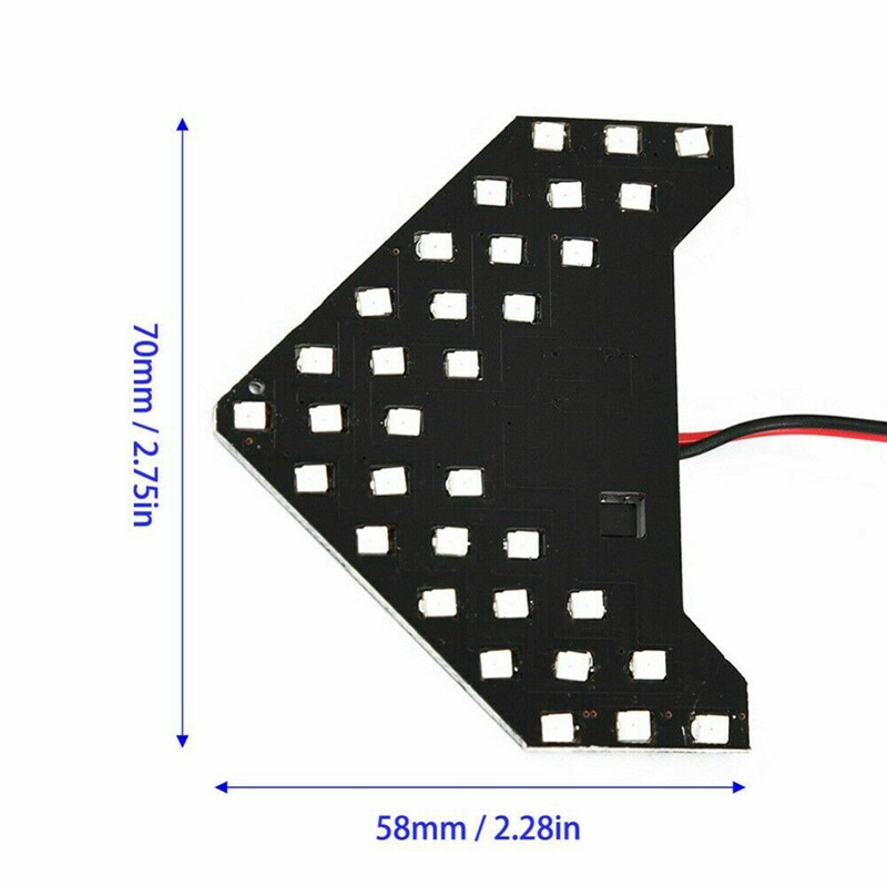 2pcs 33SMD Arrows Panel LED Light Bulbs Side Mirror Turn Signal Lights Lamp