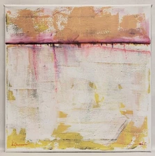 No.606 Original Abstract Modern Minimal Textured Painting By K.A.Davis 