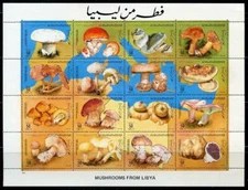 Libya: 1985 Mushrooms Mini-sheet (1268) MNH