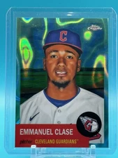 2022 Topps Chrome Platinum Emmanuel Clase /299 Aqua Lava Guardians
