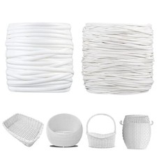 Wicker Repair Kit for Patio Furniture, DIY Synthetic Rattan White 