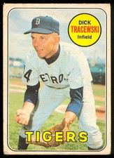 1969 TOPPS OPC O PEE CHEE BASEBALL #126 DICK TRACEWSKI LG-VG DETROIT TIGERS CARD