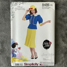 Sewing Pattern Simplicity 8486 Costume Sz 14-22 Snow White Disney Cosplay UNCUT