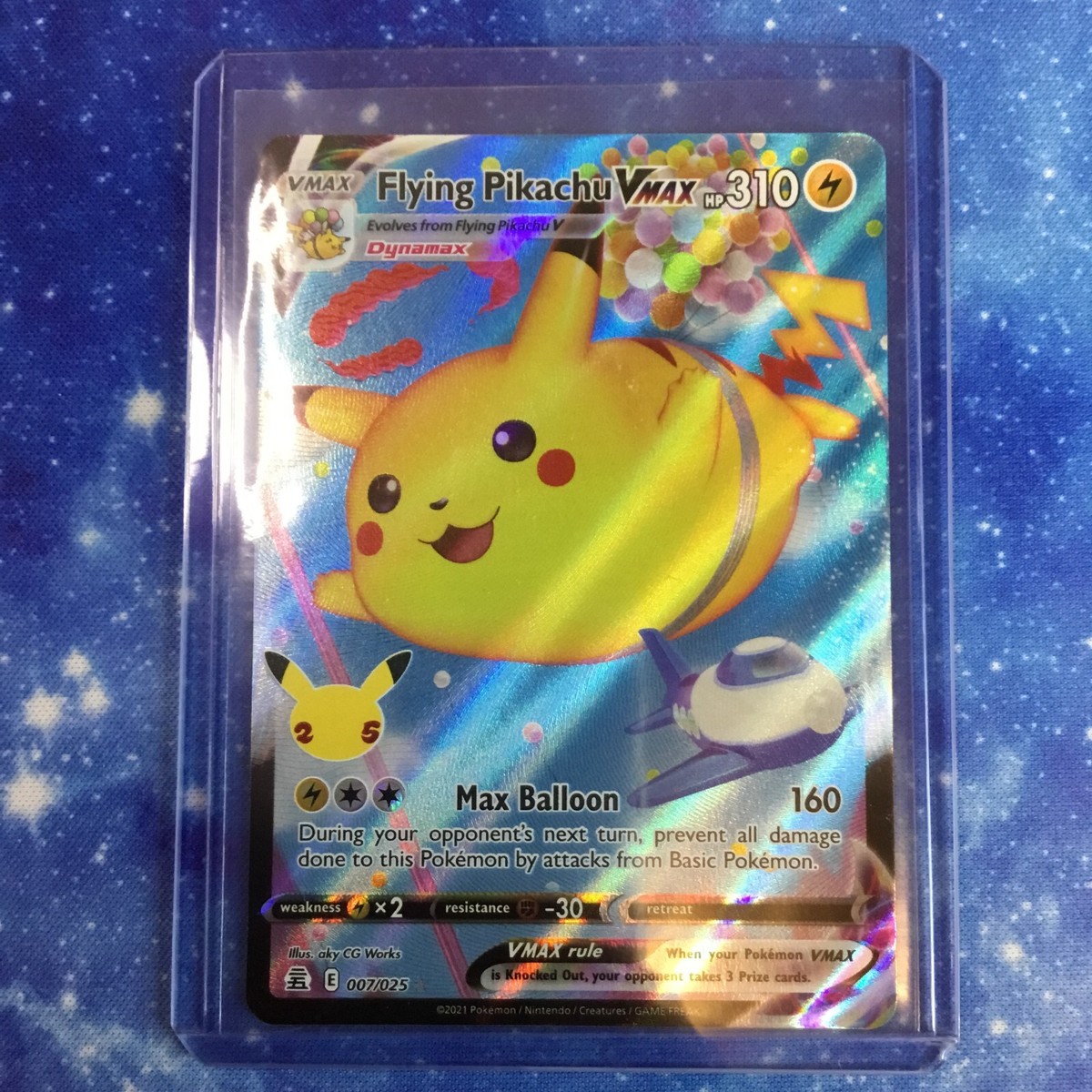 ポケモンカードゲーム FLYING PIKACHU V/VMAX Flying Pikachu VMAX - 007/025 - Celebrations - Ultra Rare Holo
