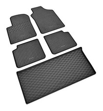 Gummifußmatten und Kofferraumwanne ein Set passend für Fiat 500 ab 2008