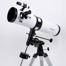114mm f/8.9 Telescope - EQ Mount w/2 Eyepieces  Smartphone Adapter