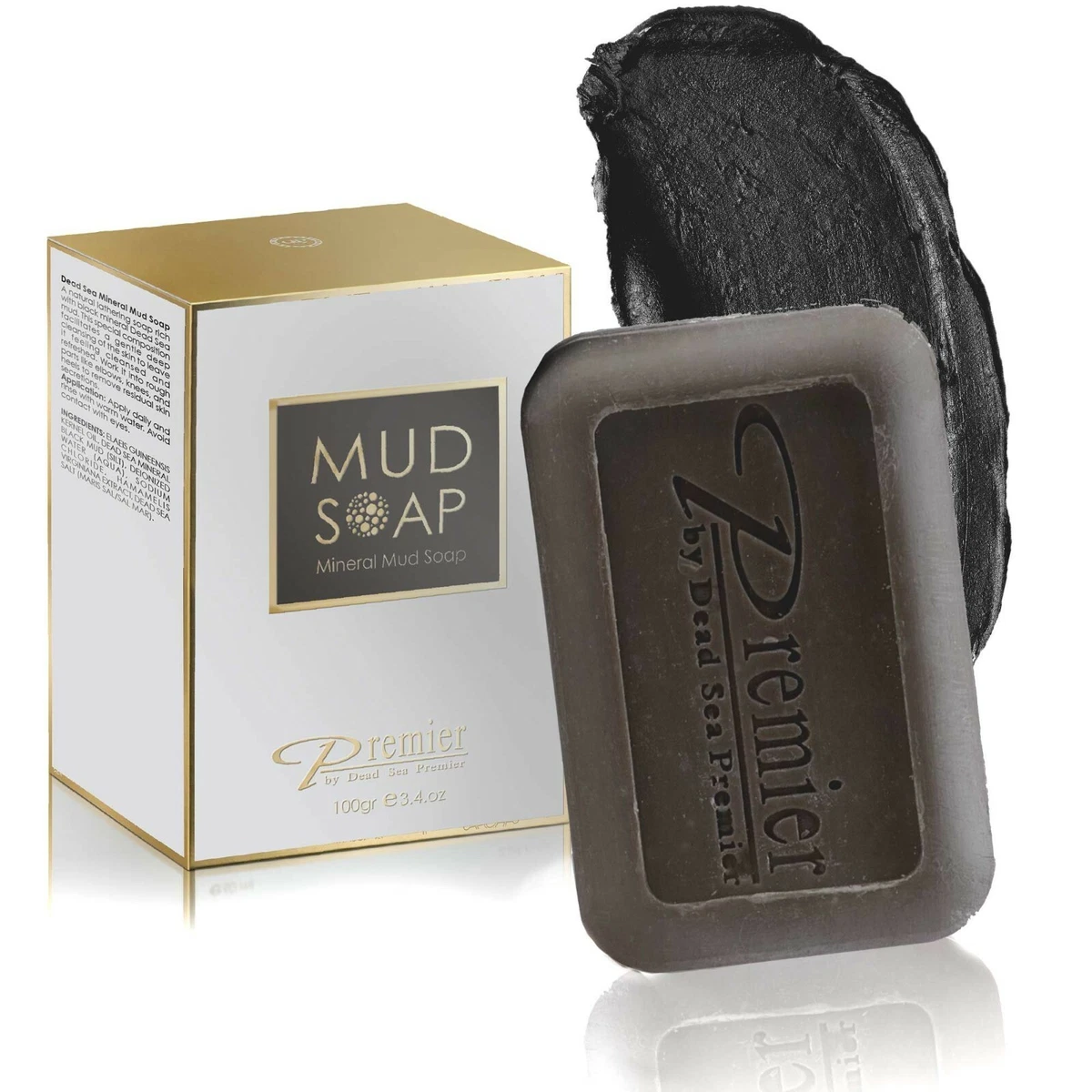 Premier Dead Sea Classic Mineral MUD and salt Soap bar Natural 3.4 Fl Oz