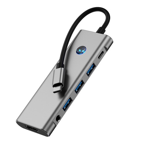 9 in 1 Hub Docking Station Type-C to HDMI Adapter 4K @60Hz HDMI USB 3.0 SD TF - Picture 13 of 13