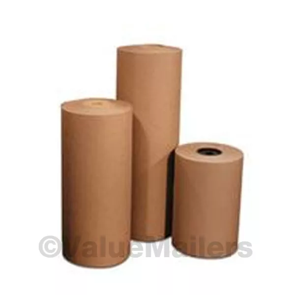 12" 30 lbs 1200' Brown Kraft Paper Roll Shipping Wrapping Cushioning Void Fill - Picture 1 of 1