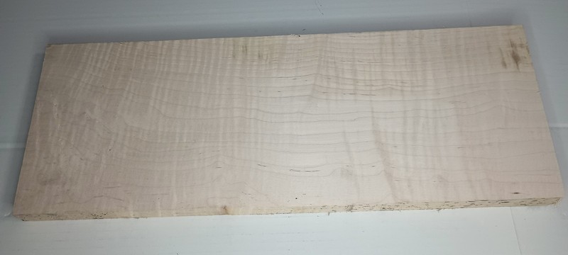  Figured CURLY MAPLE  15/16 " X 7 5/8 " X 20 7/8" GUITAR,LUTHIER, CRAFT #238