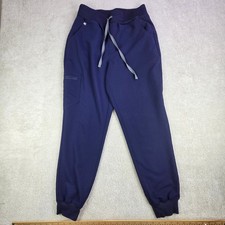 FIGS Zamora High Waisted Jogger Scrub Pants Navy Blue Womens Medium W22SW2012
