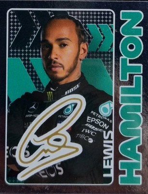 2020 Topps Formula 1 Sticker Lewis Hamilton Foil #4 Mercedes