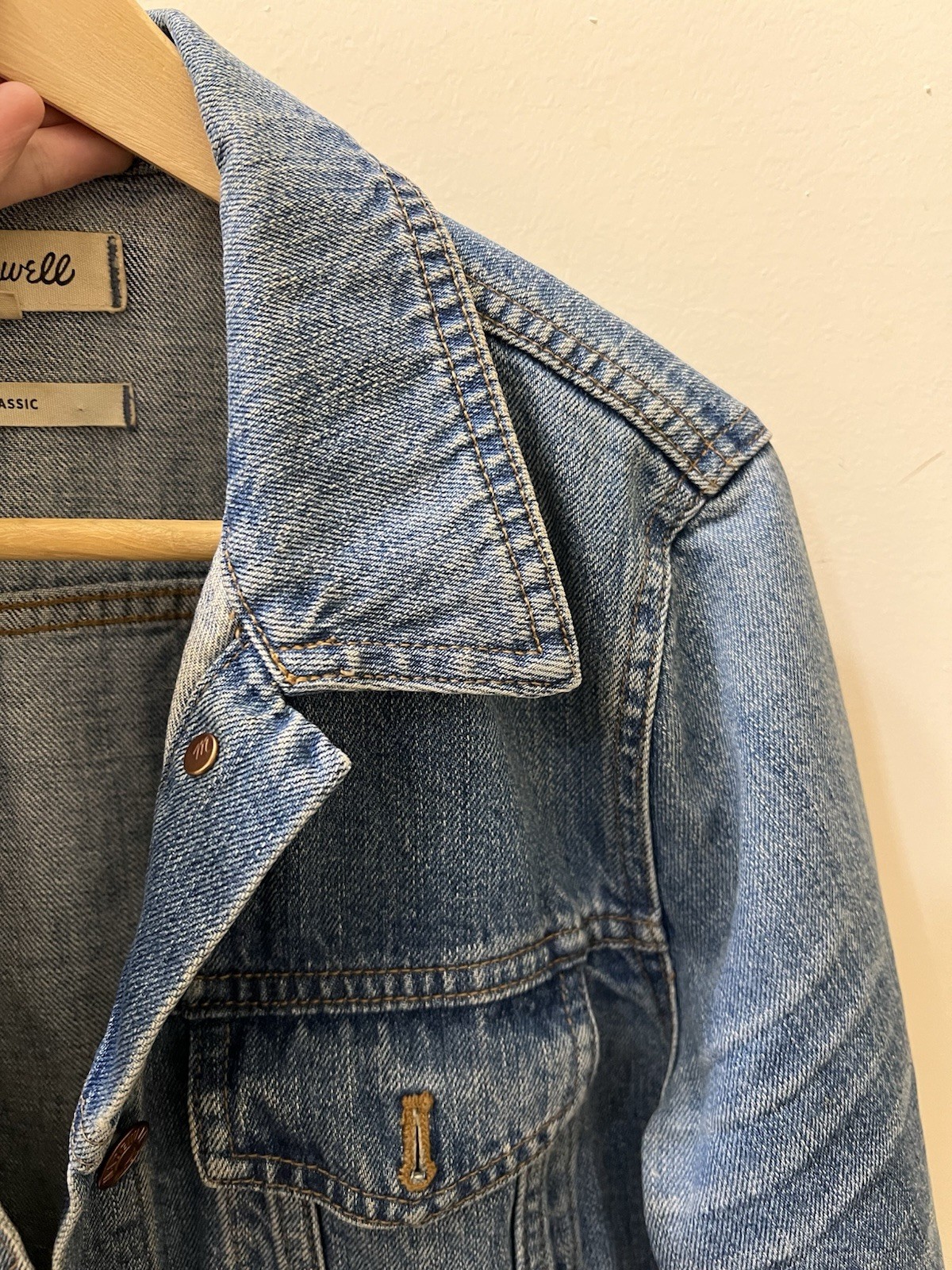 Madewell - Women's Denim Jacket Blue Classic Butt… - image 13