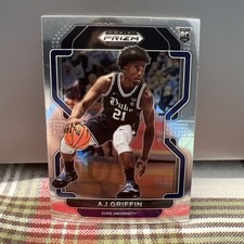 2022-23 Prizm Draft Picks Basketball Base #56 AJ Griffin - Duke Blue Devils