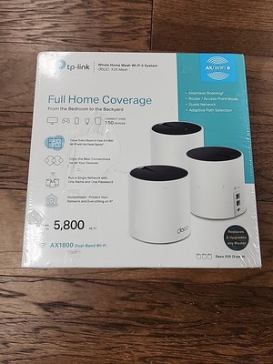 TP-Link Deco X25(3-pack) AX1800 Dual-Band Whole Home Mesh Wi-Fi 6 System