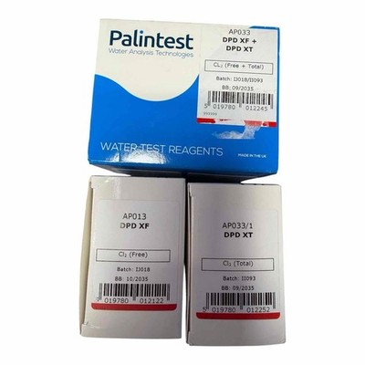 250 Tablets Palintest AP033 DPD XF + DPD XT CL2 Free + Total Water Test Reagents