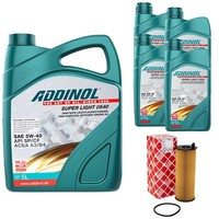 MotoröL Set 5W-40 Super Light 0540 9 Liter + ÖLfilter FüR Audi A8 A6 Avant 2.7