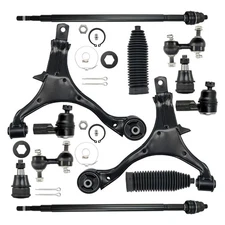 Fit For 02-06 Honda CRV Front Control Arm Ball Joint Sway Bar Tie Rod Kit 12pc