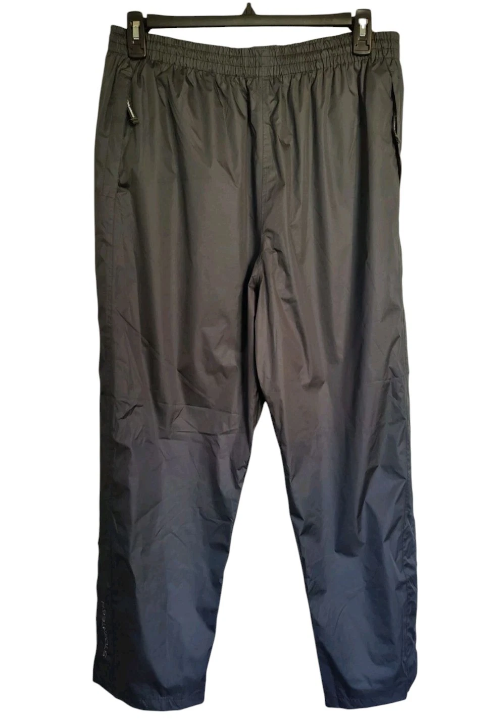 Stormtech Gray Weatherproof Gray Pullon Drawstring Pants Mesh Lining & Pockets L