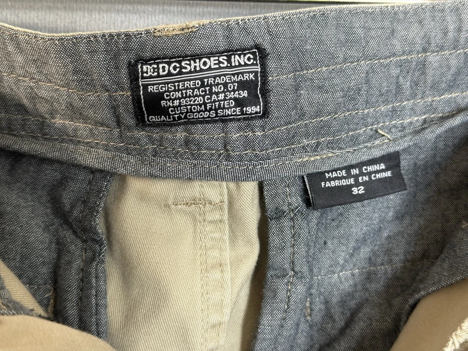DC Shoes Inc. Para hombres Beige Informal Chinos Para Hombre 32x31 Pantalones Caqui Foto 4 de 4