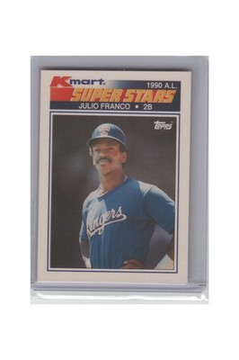 1990 Topps Kmart Super Stars #18 Julio Franco B7R2C69