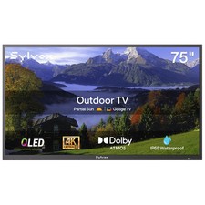 Sylvox 75in Smart Outdoor Google TV Waterproof 4K WIFI Dolby Deck Pro 2.0 QLED